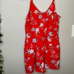 Red Floral H&M Romper